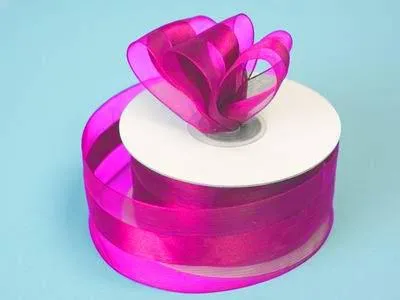 10 Yards 1.5" DIY Fushia Satin Center Ribbon For Craft Dress Wedding