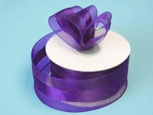 10 Yards 1.5" DIY Purple Satin Center Ribbon For Craft Dress Wedding