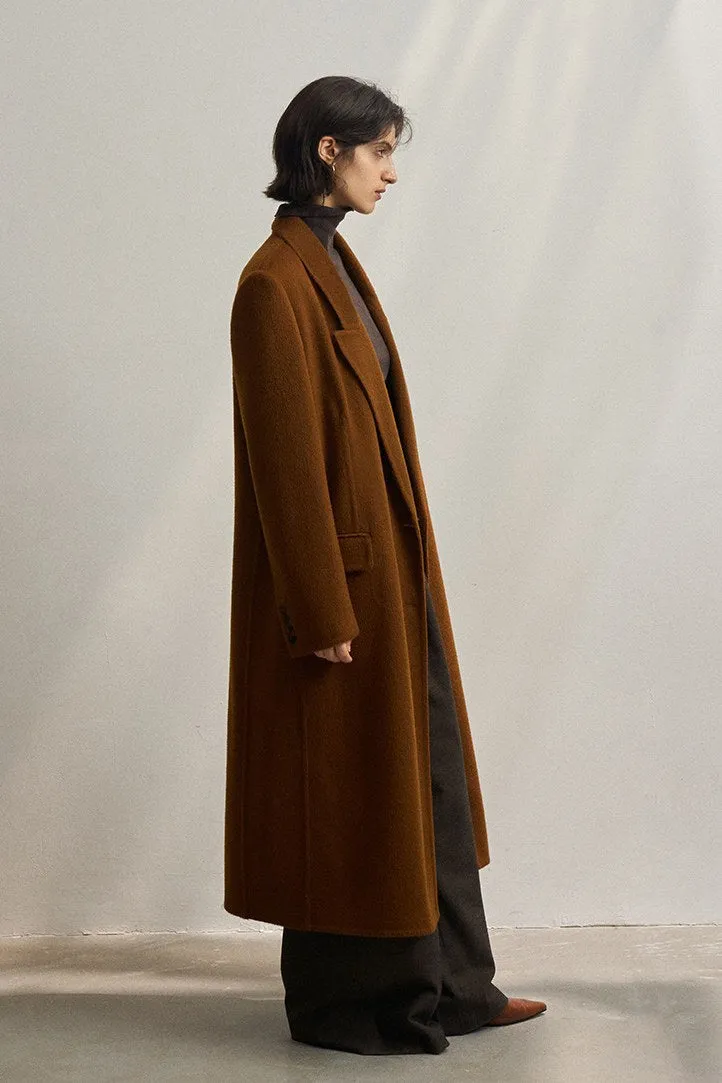 100% wool high thread count coat | 2 color