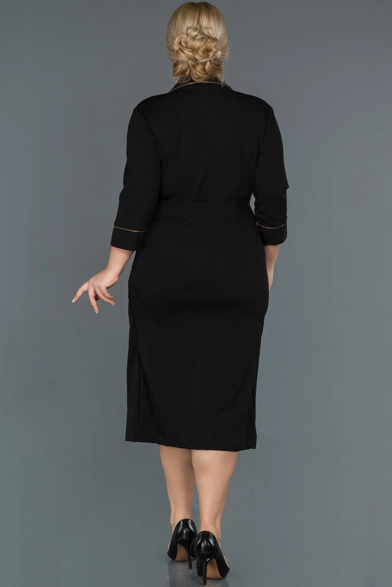 16566 Black Wrap Skirt Dress