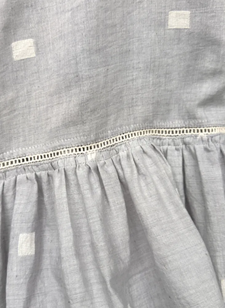 Aanya Pants, tranquil square weave