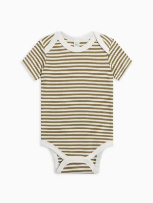 AFTON BODYSUIT- GREEN STRIPE