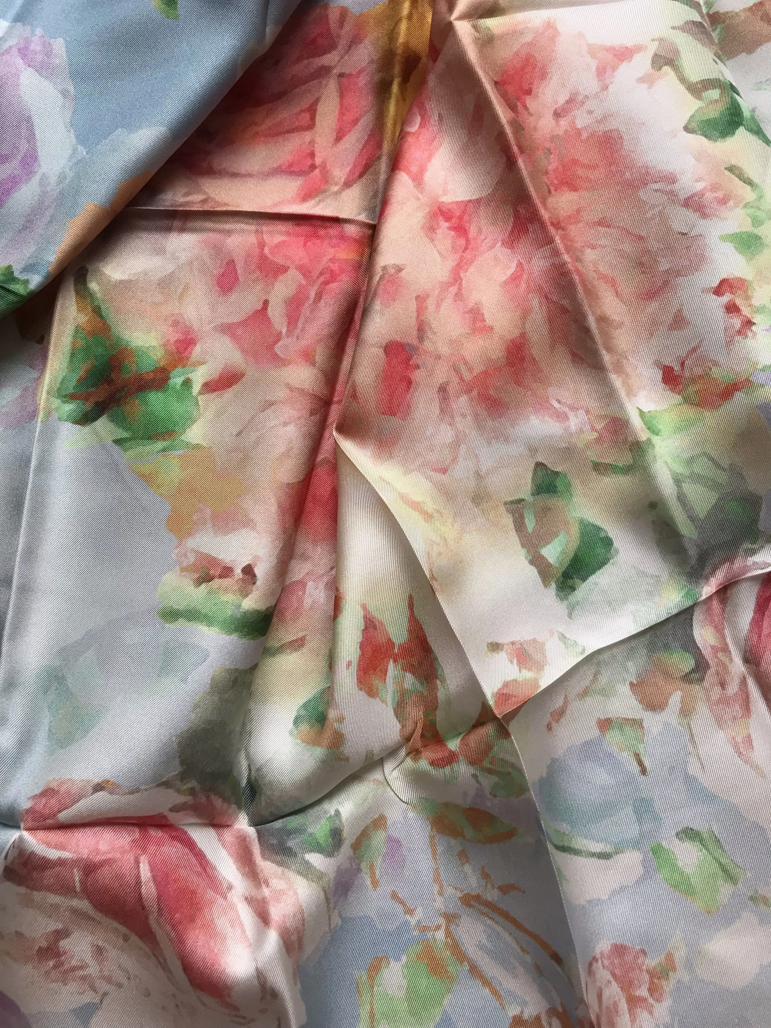 Aker Chantelli Floral Silk Scarf