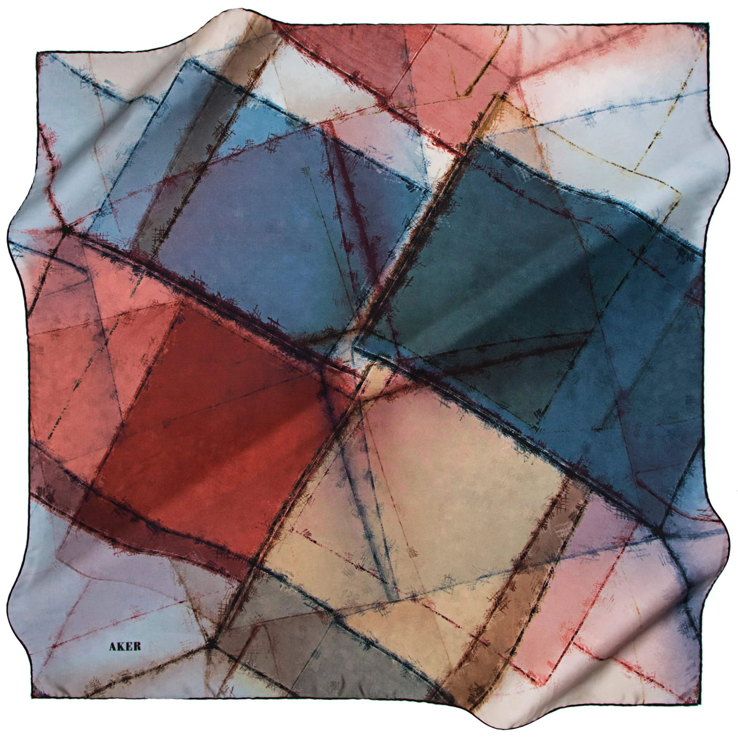 Aker Elva Designer Silk Scarf No. 12