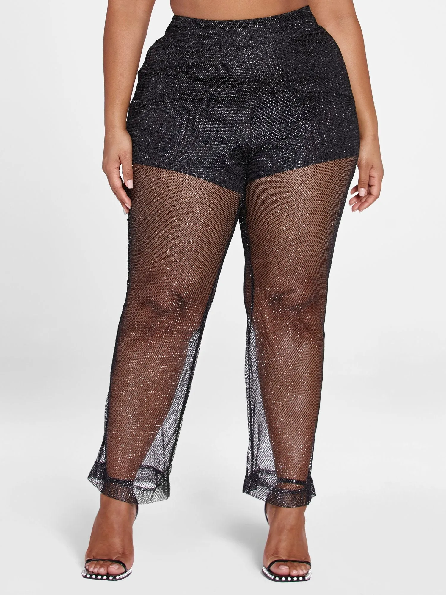 Bailey Metallic Mesh Pants