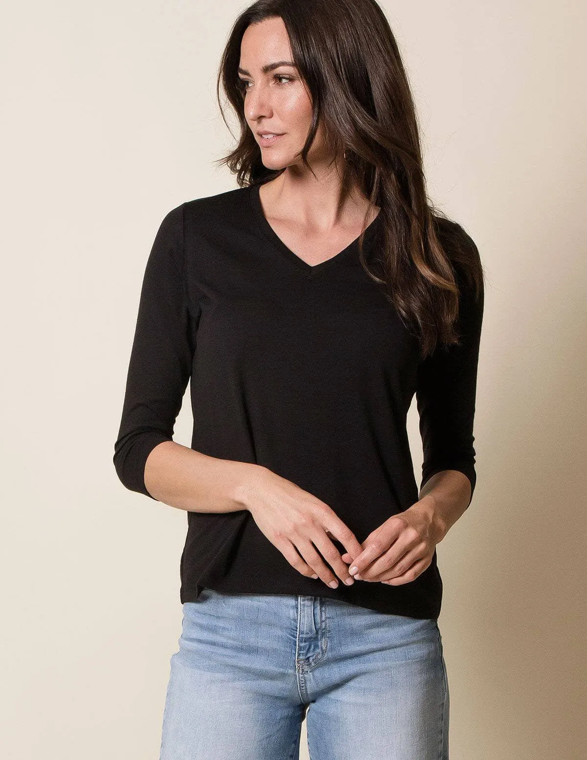 Bamboo / Organic Cotton 3/4 Sleeve Tee - As-Is-Clearance