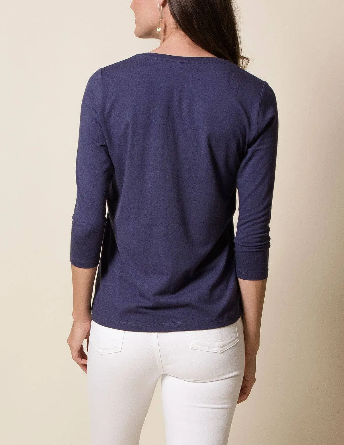 Bamboo / Organic Cotton 3/4 Sleeve Tee - As-Is-Clearance