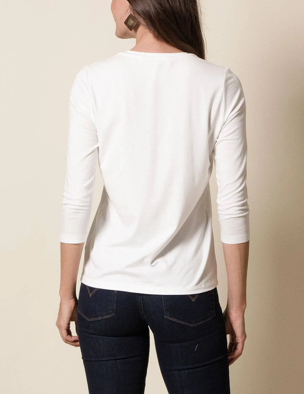 Bamboo / Organic Cotton 3/4 Sleeve Tee - As-Is-Clearance