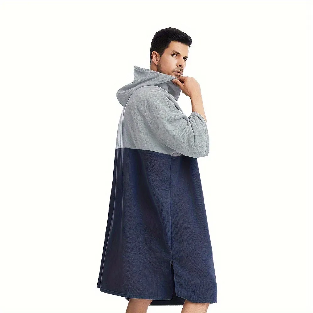 Beach Poncho:  Color Blocking Surf Changing Towel