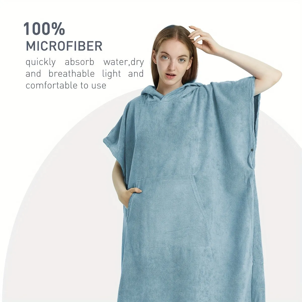 Beach Poncho:  Swimming Surf Unisex Towel With Hood