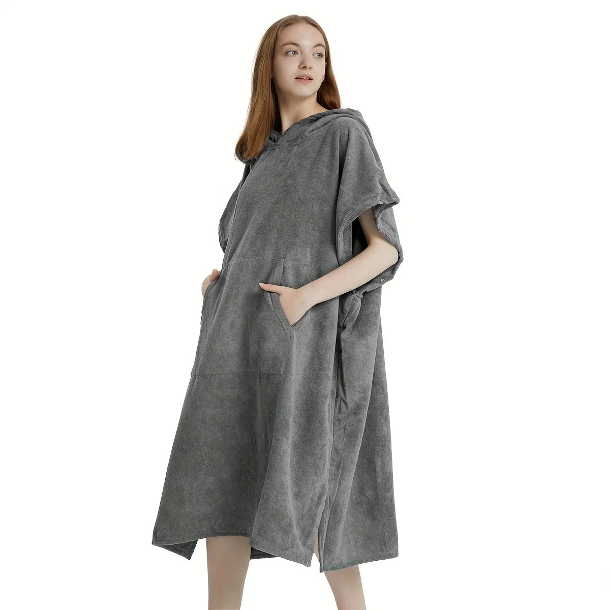 Beach Poncho:  Swimming Surf Unisex Towel With Hood