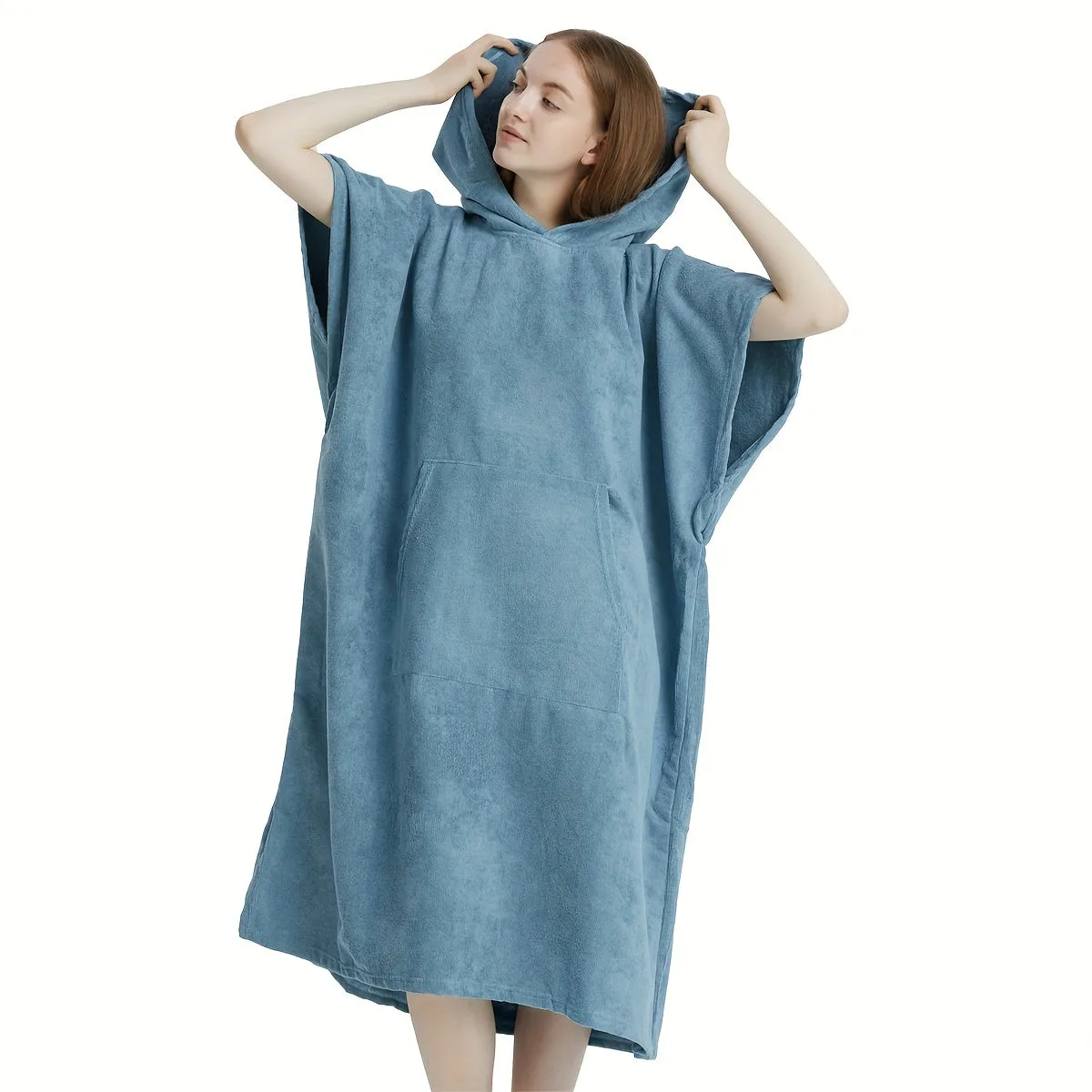 Beach Poncho:  Swimming Surf Unisex Towel With Hood