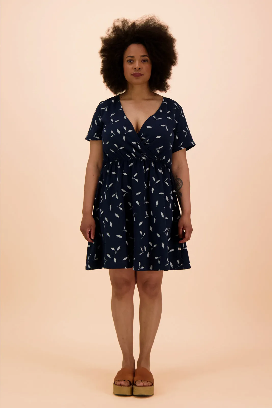 Bliss Wrap Dress Indigo Wind