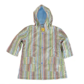 Blue Stripe Raincoat