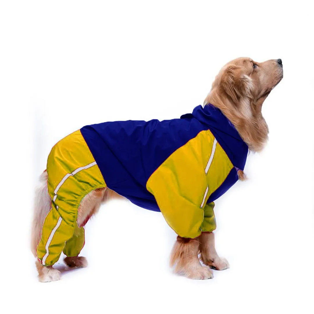 Blue-Yellow Body Suit Raincoat