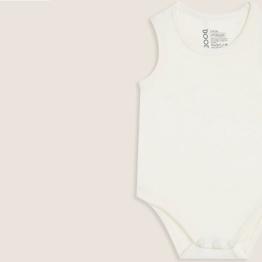 Boody Baby Bodysuit Natural White