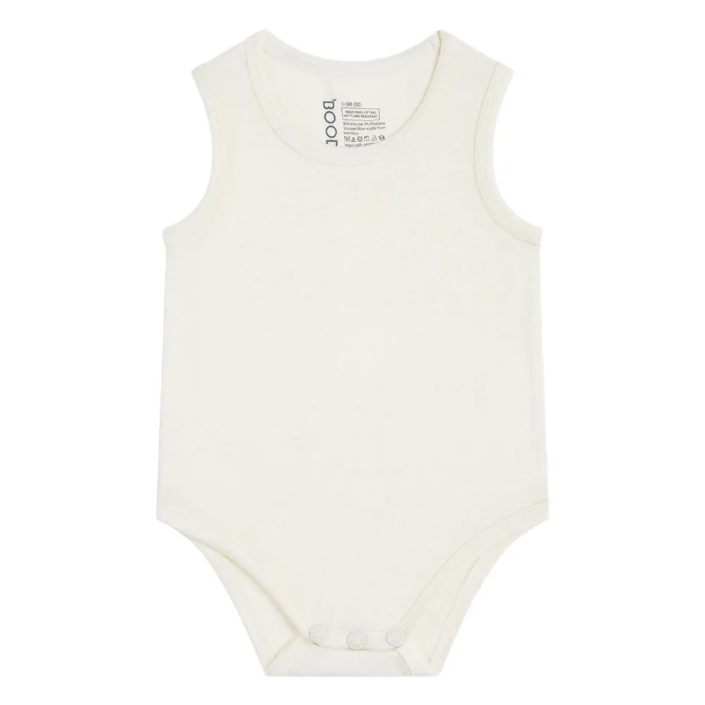 Boody Baby Bodysuit Natural White