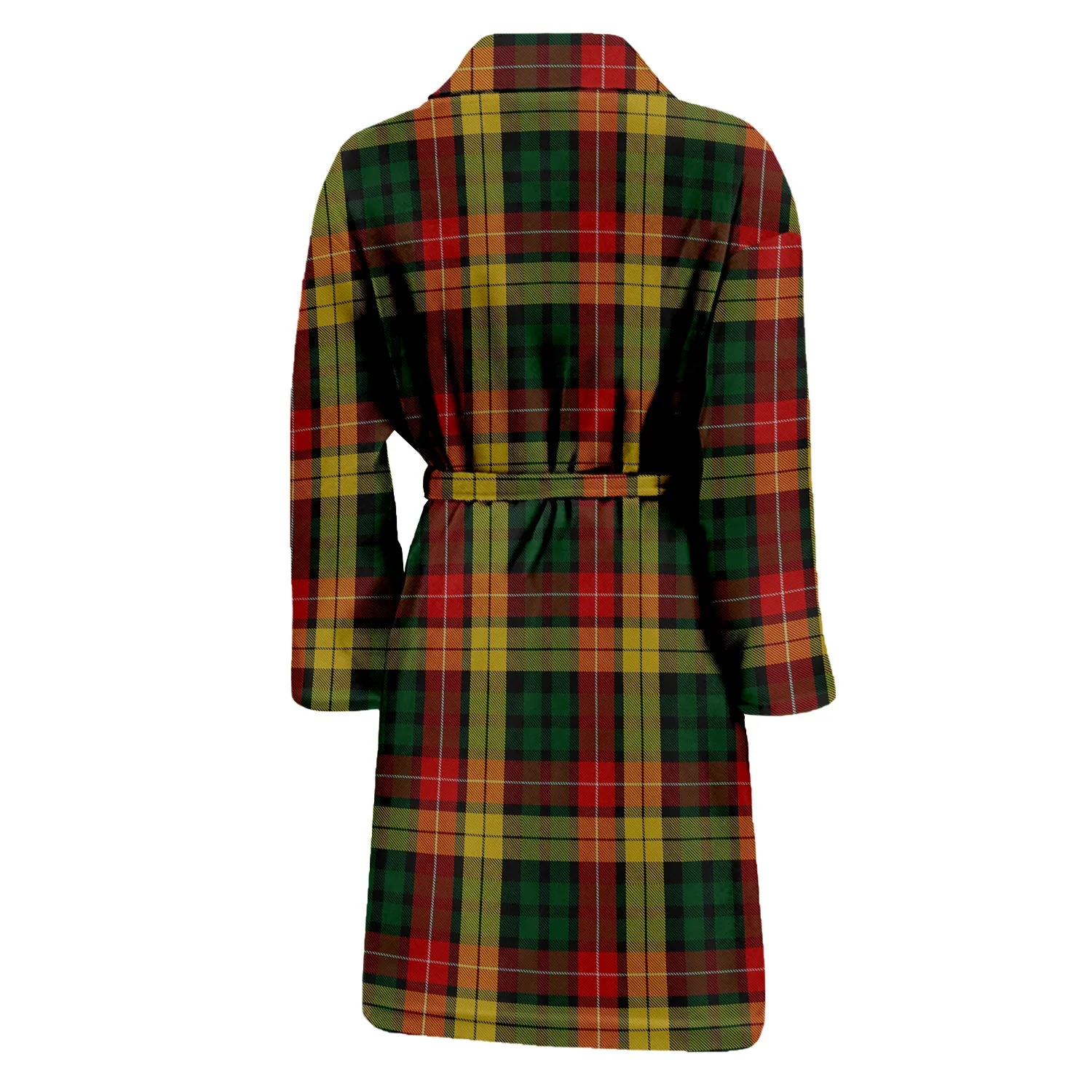 Buchanan Tartan Bathrobe with Family Crest