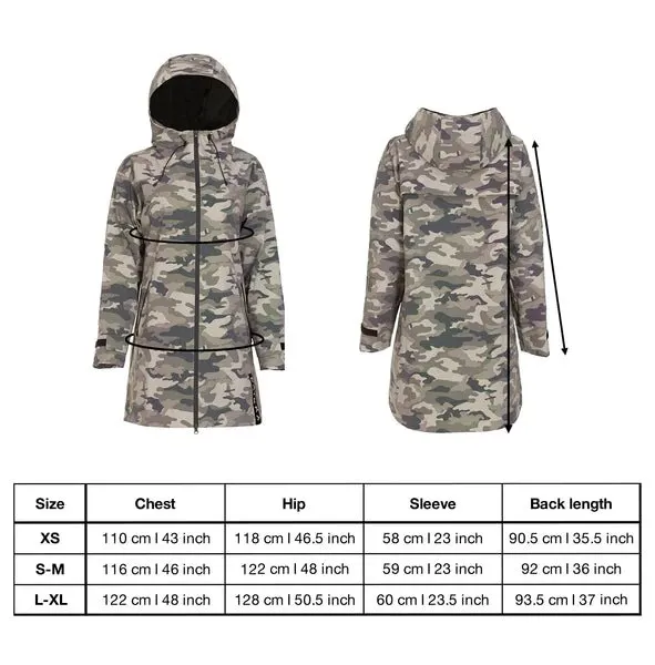 Camo Visibility Raincoat For Humans