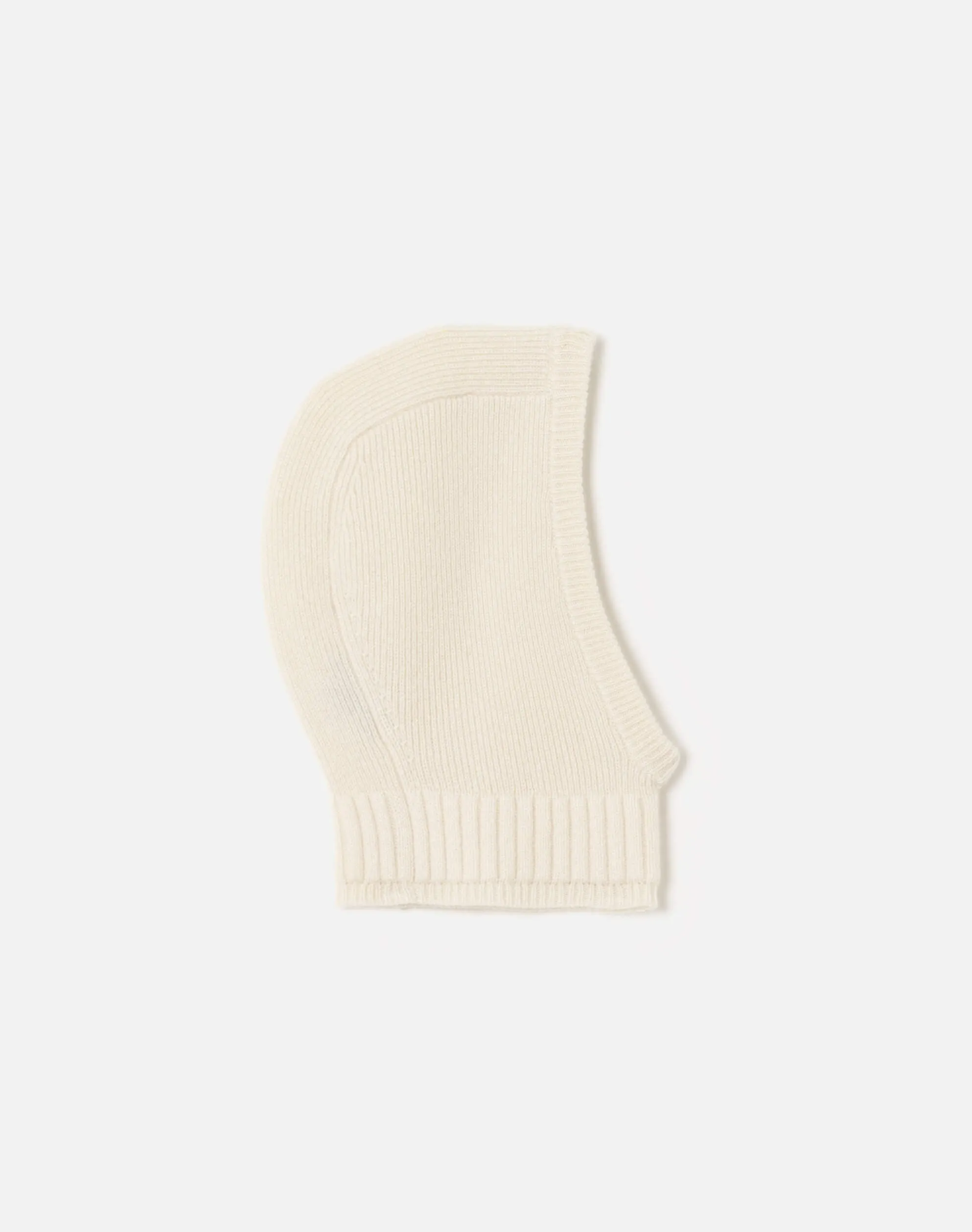 Cashmere Rib Balaclava - Ivory