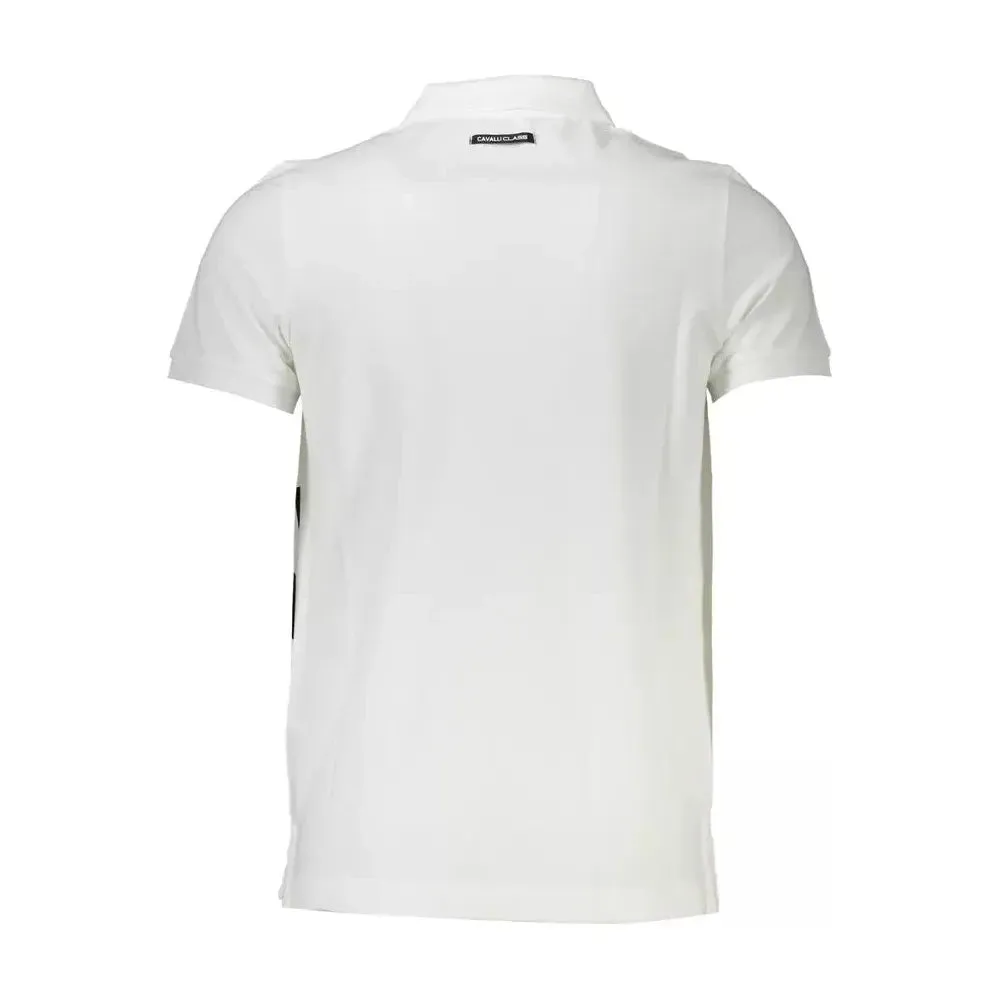 Cavalli Class White Cotton Men Polo