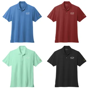 Chevy Bowtie Brooks Brothers Mesh Pique Performance Polo - Black, Red, Soft Mint, or Charter Blue