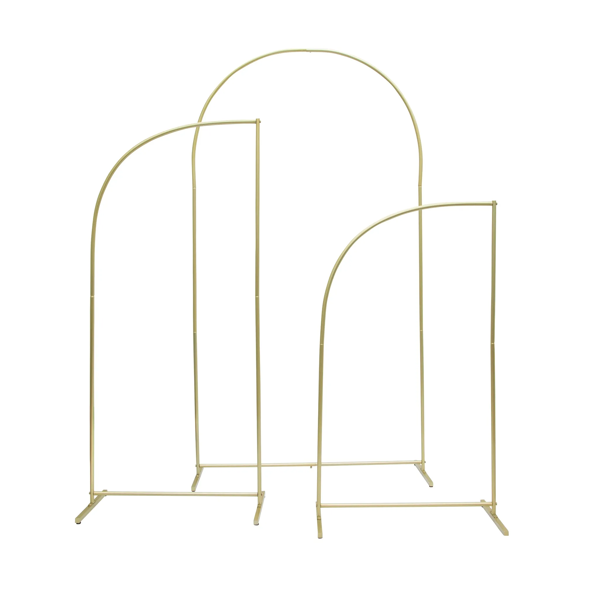 Chiara Backdrop Arch Frame Stands 3pc/set - Gold