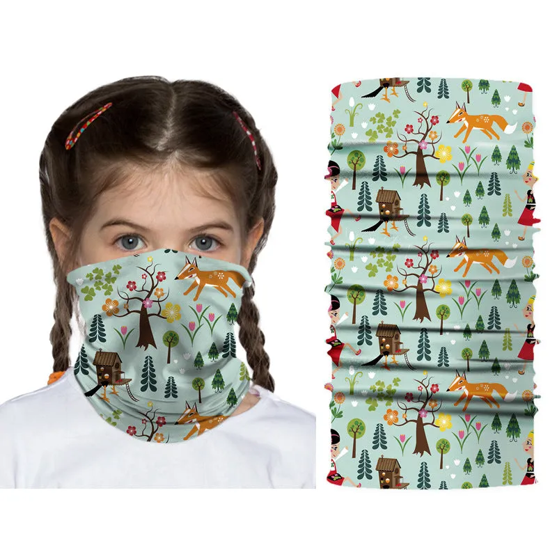 Children's Dustproof Mask Digital Printing Multifunctional Sunscreen Mask