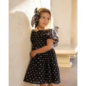 Chloe Dress | Black & Ivory Dots (Final Sale)