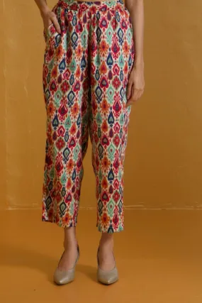 comfort fit pants - bohemian hues