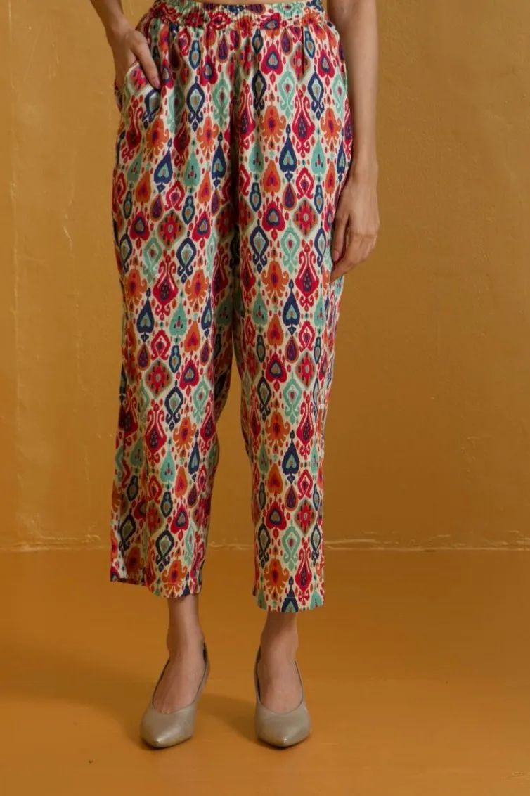 comfort fit pants - bohemian hues