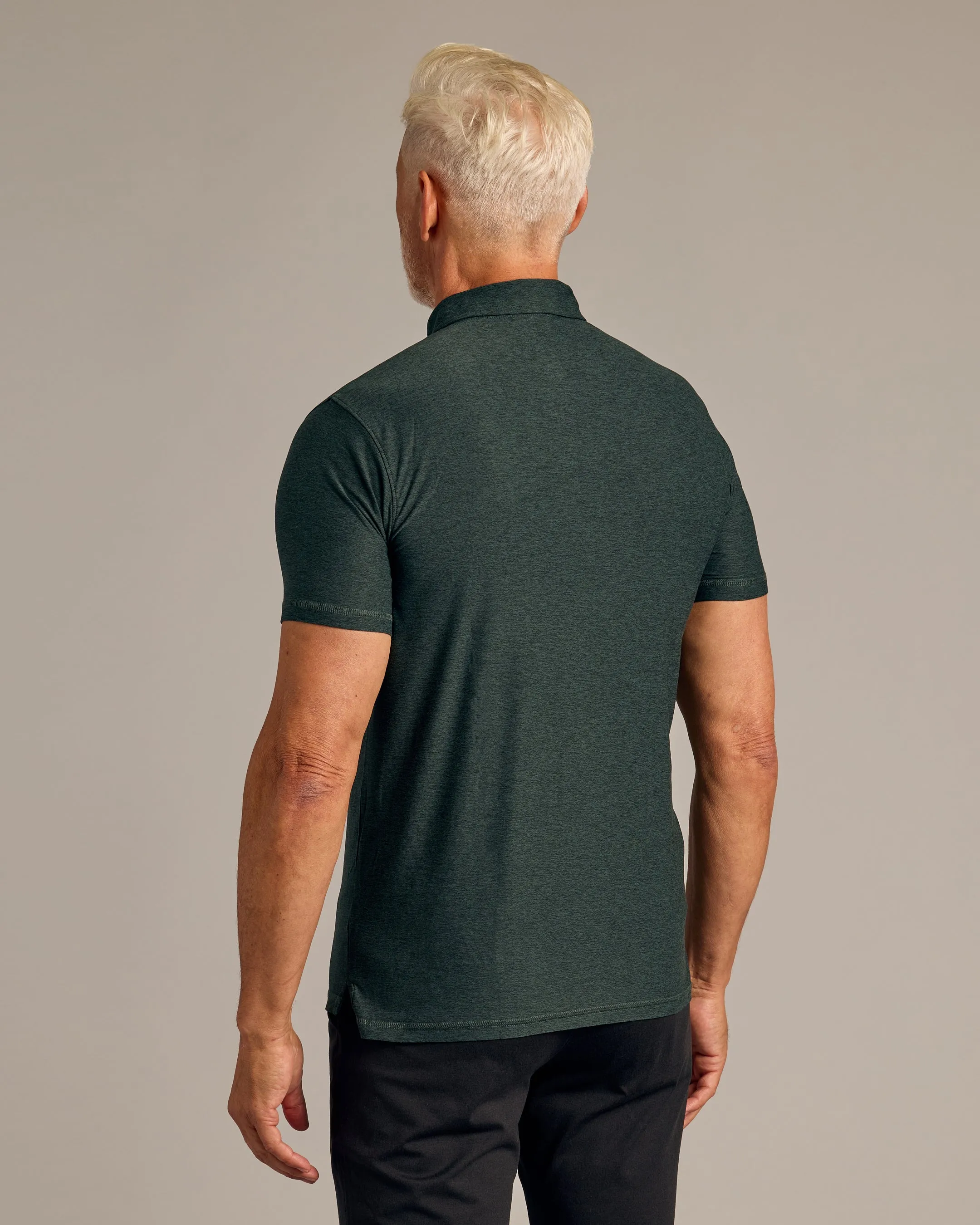 Dark Heather Forest Active Polo