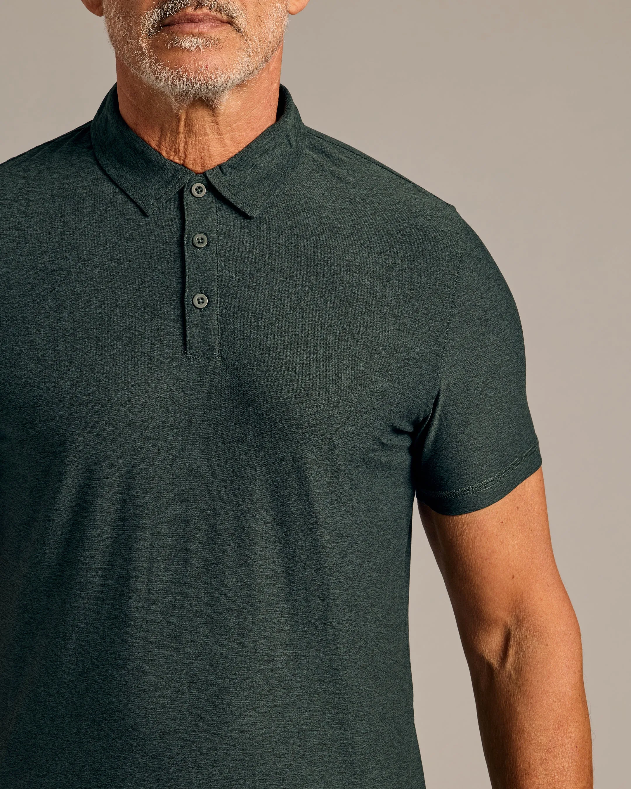 Dark Heather Forest Active Polo