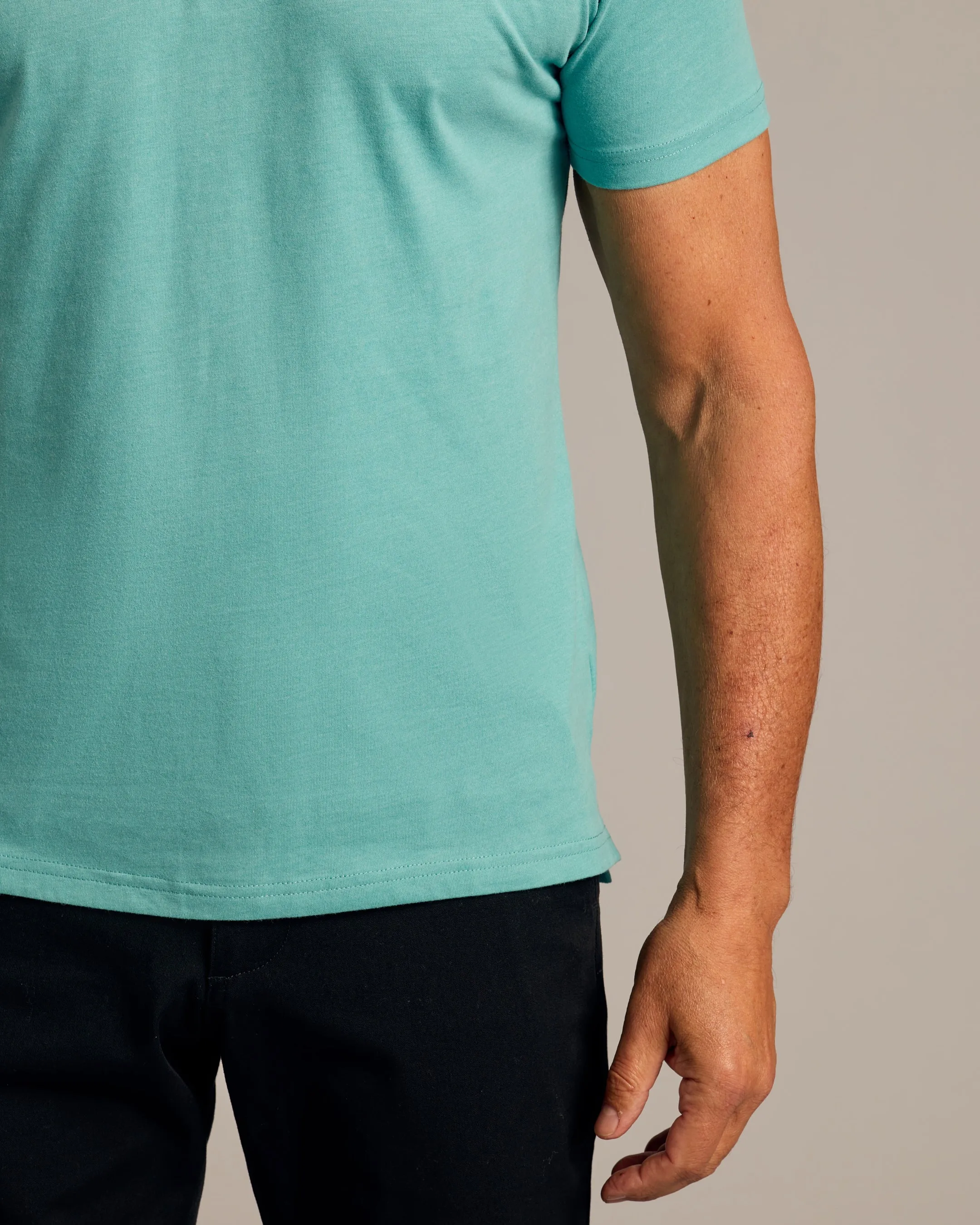 Dark Heather Oceanic Short Sleeve Polo