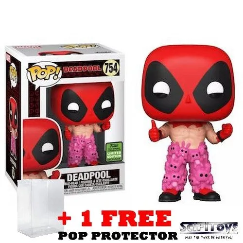 Deadpool with Teddy Pants #754 Pop Vinyl Funko ECCC 2021 Spring Convention Exclusive