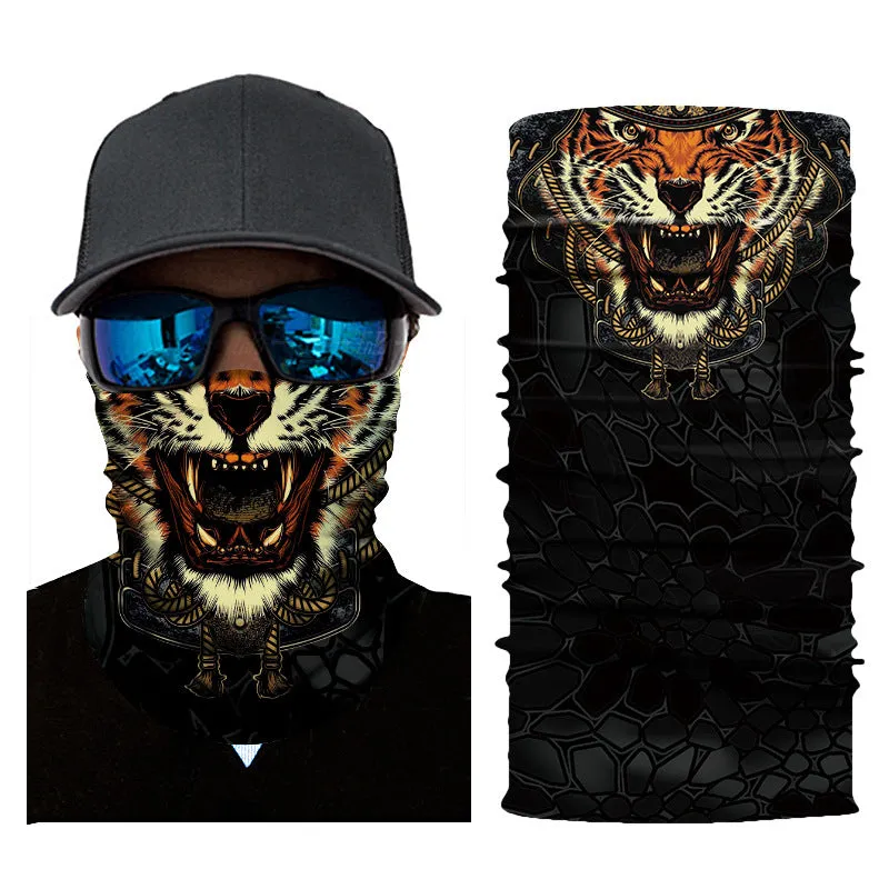 Digital Printing Magic Variety Multifunctional Skull Horror Clown Outdoor Sports Scarf