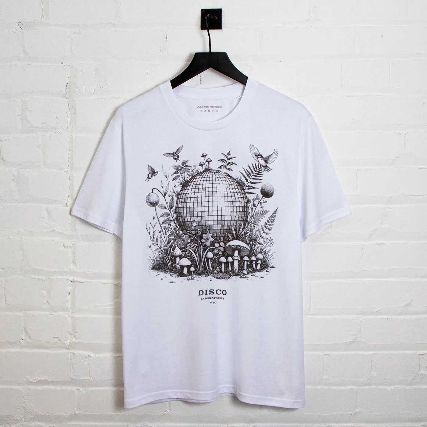 Ecology Disco Labs NYC Front Print - Tshirt - White