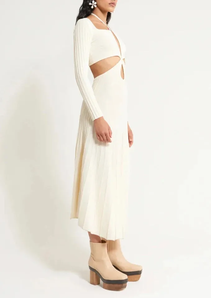 Fergie Knit Dress - Off White