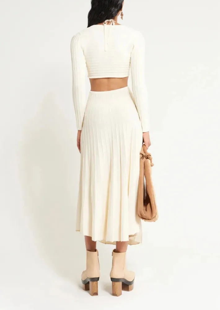 Fergie Knit Dress - Off White