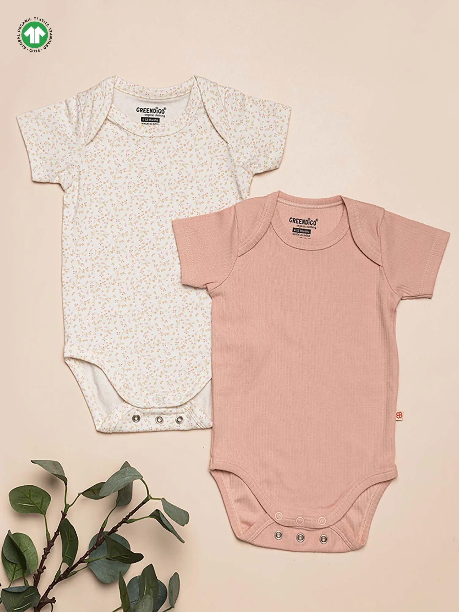 Fern Bodysuit - Organic Cotton Bodysuit - Pack of 2