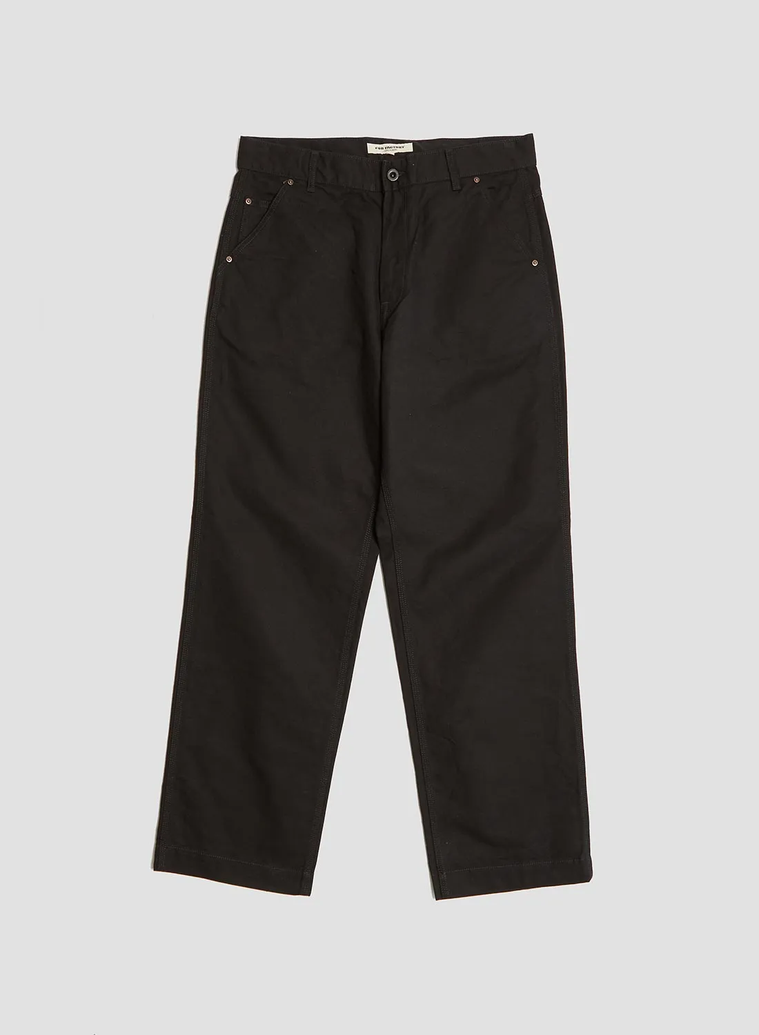 FOB Factory Cotton Duck Work Pant Black