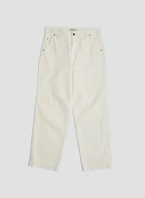 FOB Factory Cotton Duck Work Pant Ecru