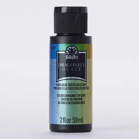 FolkArt Dragonfly Glaze Blue-Green-Gold Hobby Paint 2 oz