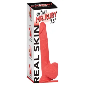 Get Lucky Mr. Ruby 7.5' Dual Layer Dong