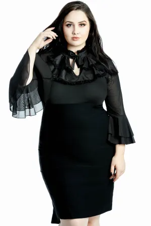 Glamour Ghoul Pencil Dress [PLUS]