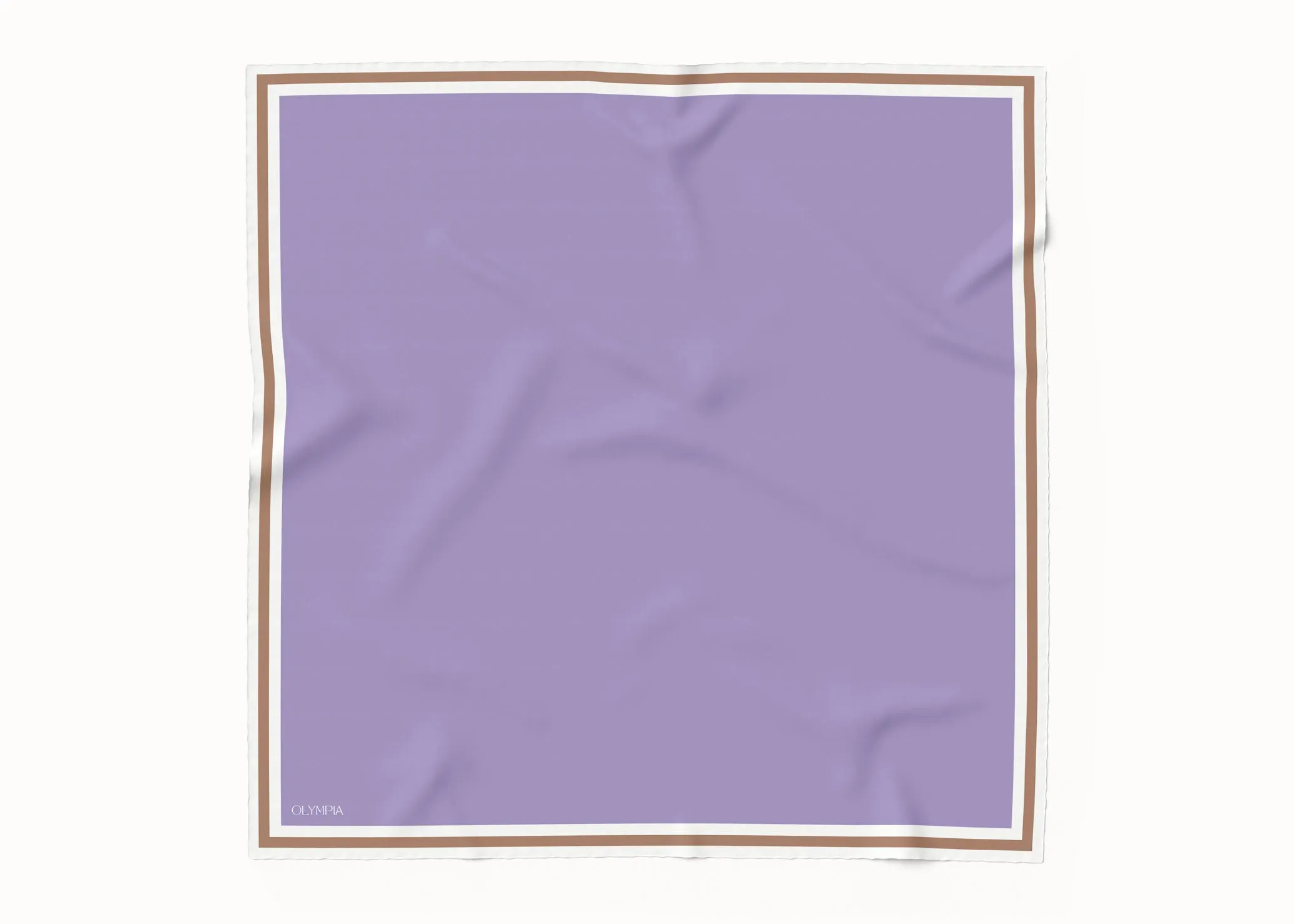 Grace Lilac/Caramel Silk Scarf - 89x89cm