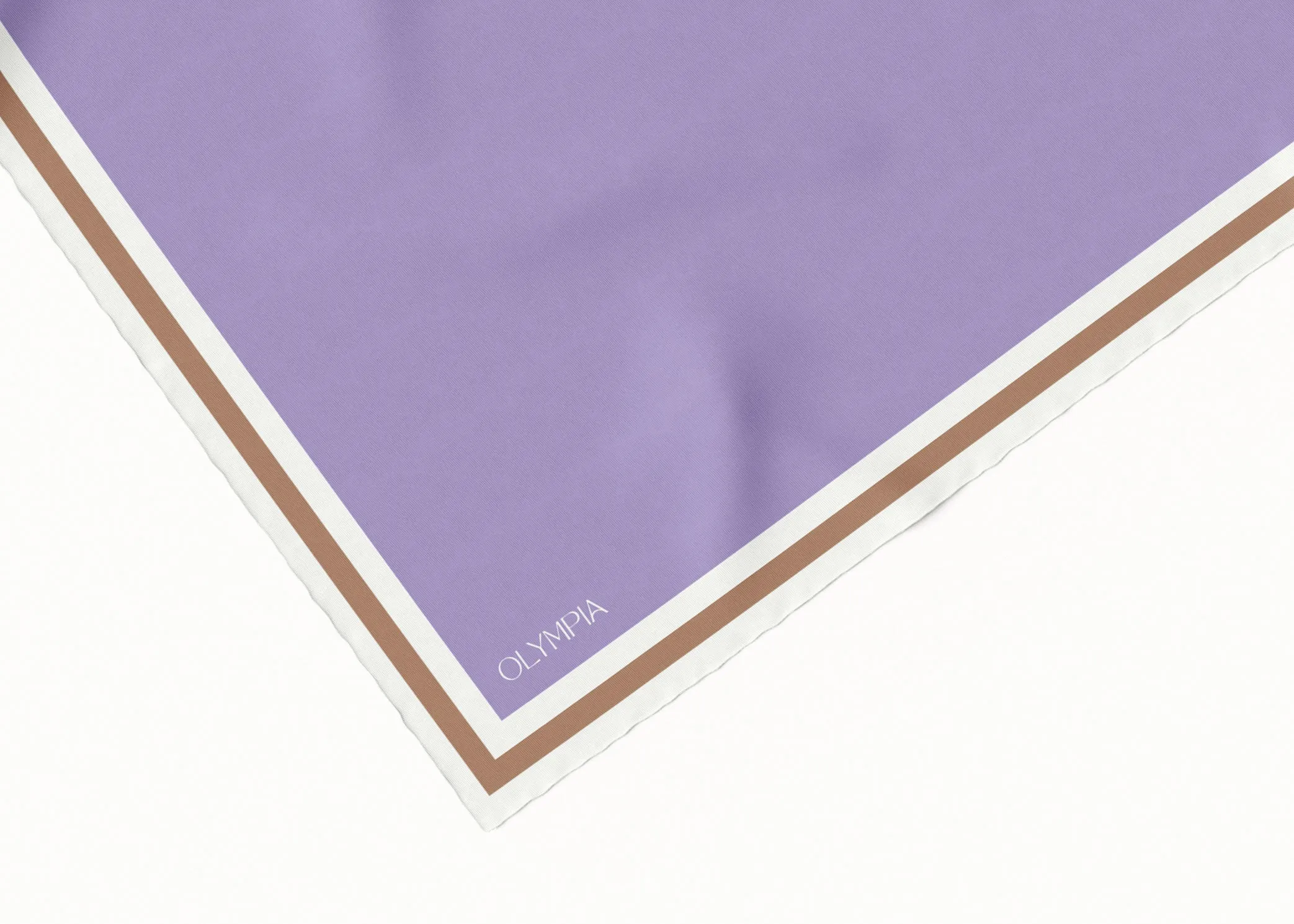 Grace Lilac/Caramel Silk Scarf - 89x89cm