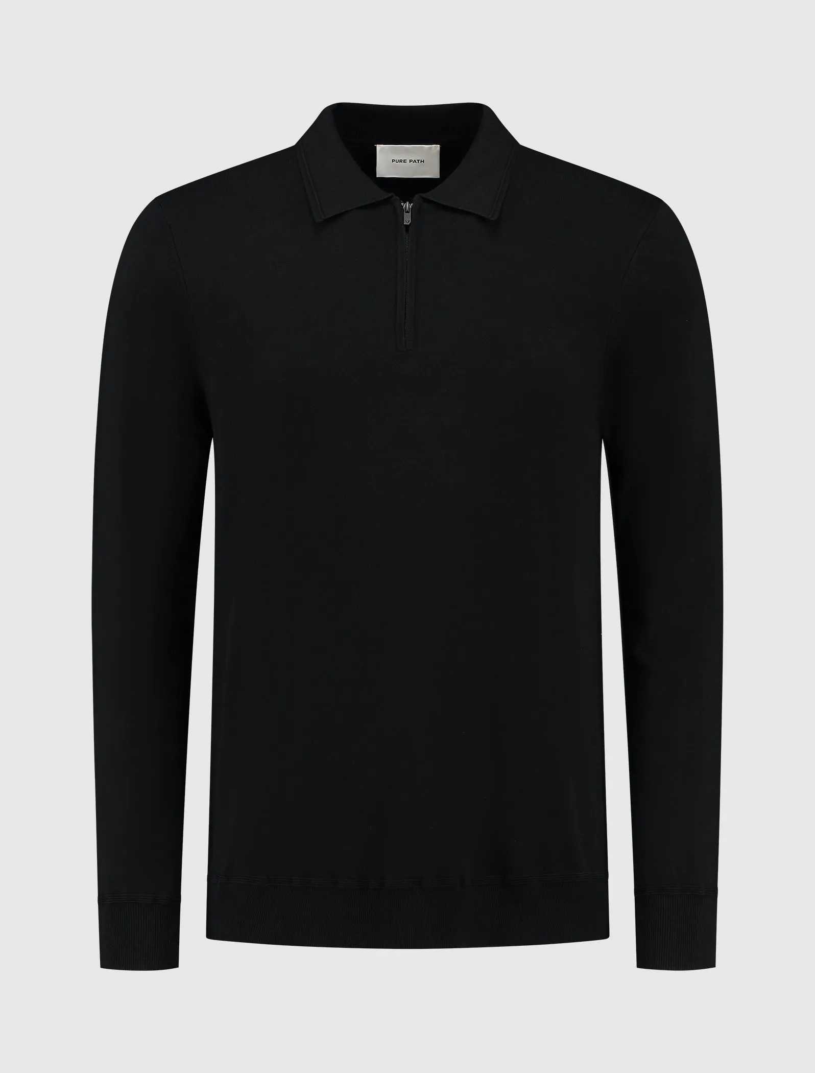 Halfzip Polo Knitwear | Black