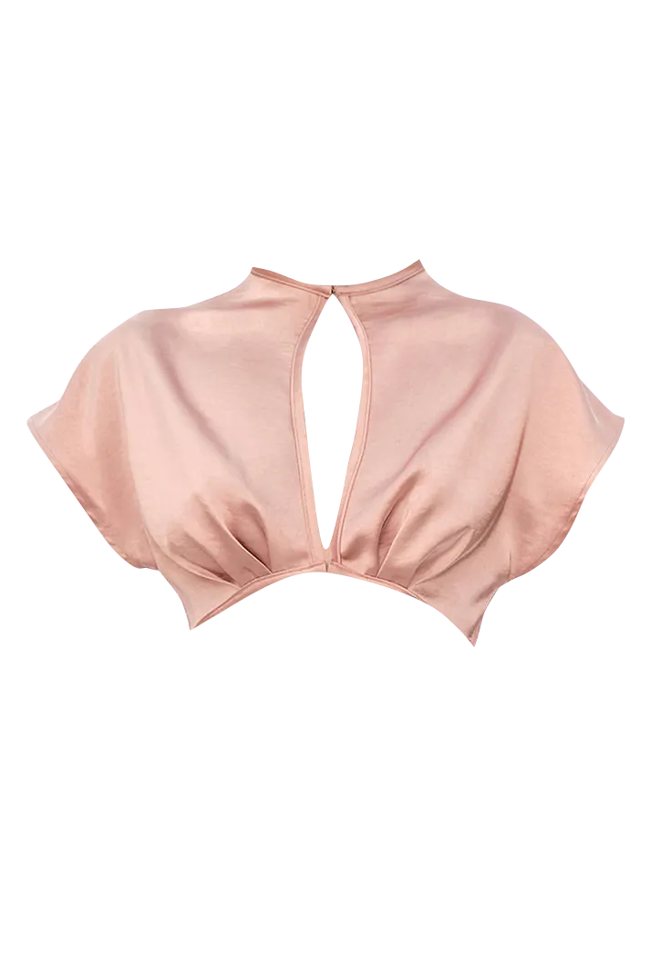 Hami Silky Crop Top | Pink