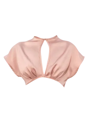 Hami Silky Crop Top | Pink